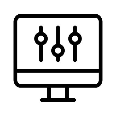 Denetim eşit kaymak vektör çizim 