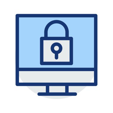 Özel kilit güvenli vektör çizim 