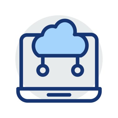 Ağ vektör çizim bulut 