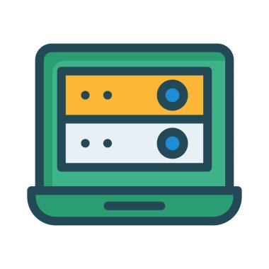 veritabanı sunucu depolama vektör çizim 