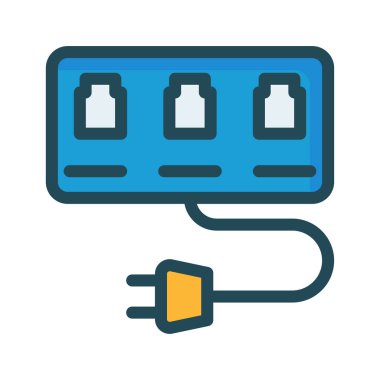 Bağdaştırıcı bağlantı noktası rj45 vektör çizim 