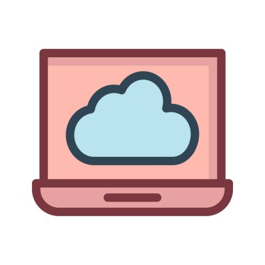 bulut sunucu veritabanı vektör çizim 