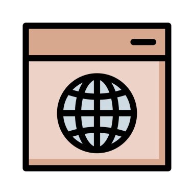 tarayıcı web sayfası vektör çizim 