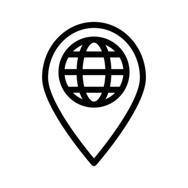 konumu PIN online vektör çizim 