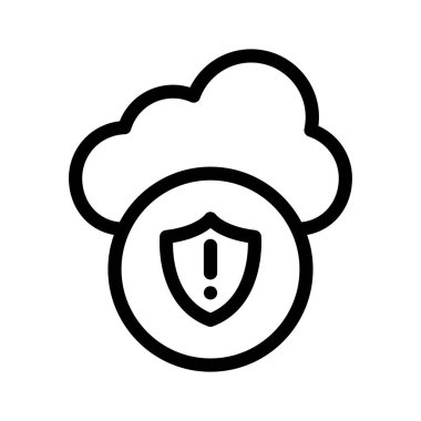 hata güvenli bulut vektör çizim 