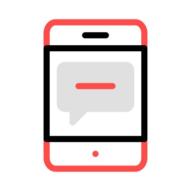 mesaj sohbet metin vektör çizim 