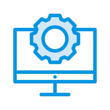 Beyaz arka plan, vektör, illüstrasyon izole düz simge tercih yapılandırın