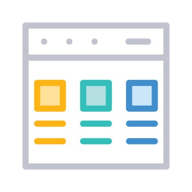 Web sayfası tarayıcı vektör çizim 