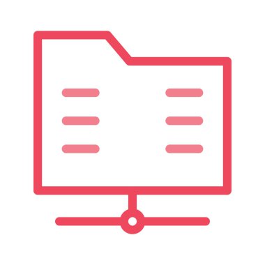 Klasör Paylaşım dizin vektör çizim 