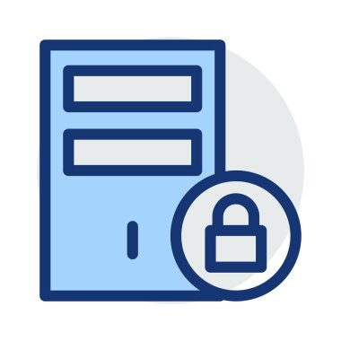 Özel kilit güvenli vektör çizim 