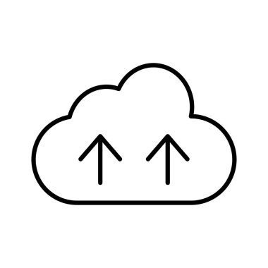 bulut sunucu vektör çizim yükleme 