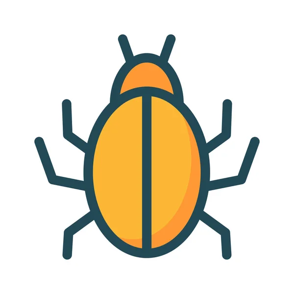 Malware Bug Virenvektor Illustration — Stockvektor