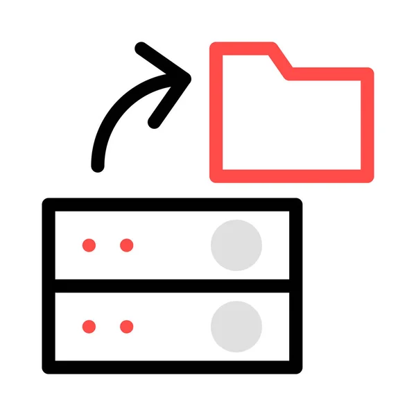 Storage Database Server Vector Illustration — Stock Vector