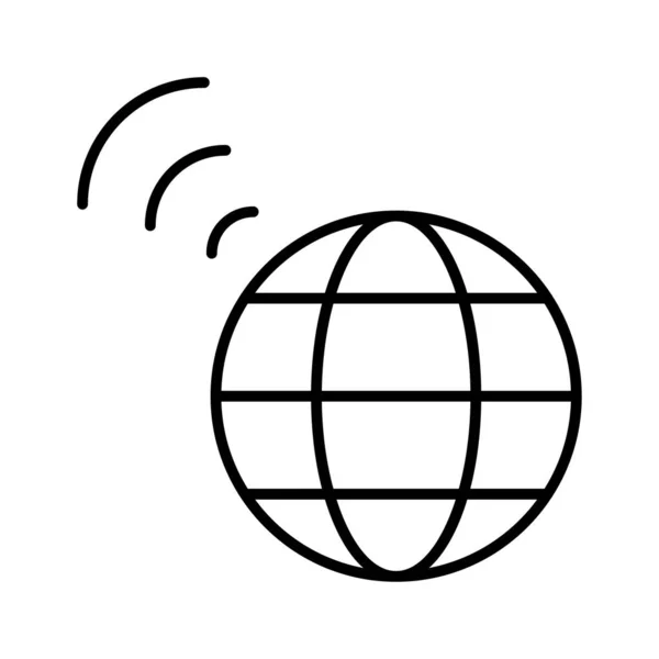 Векторная Иллюстрация Глобального Интернета — стоковый вектор