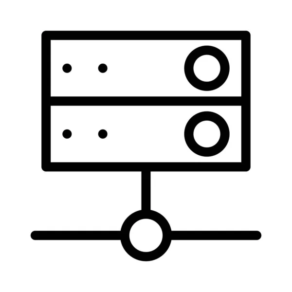 サーバー ネットワーク データベース ベクトル図 — ストックベクタ