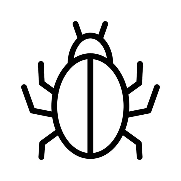 Malware Bug Virus Vector Illustration — Stock Vector