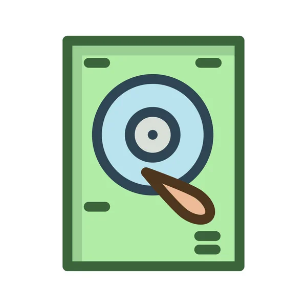 Vinyl Schijf Vectorillustratie — Stockvector