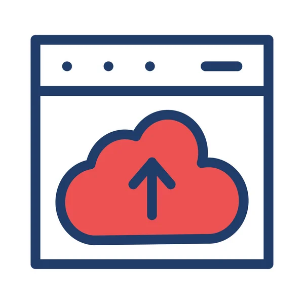 Subir Web Hosting Vector Ilustración — Archivo Imágenes Vectoriales