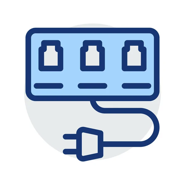 Illustration Vectorielle Rj45 Port Adaptateur — Image vectorielle