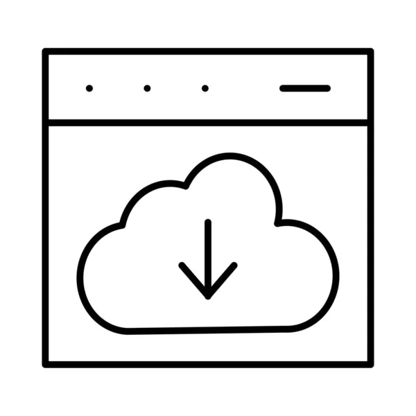 Pobierz Przeglądarkę Chmura Ilustracja Wektorowa — Wektor stockowy