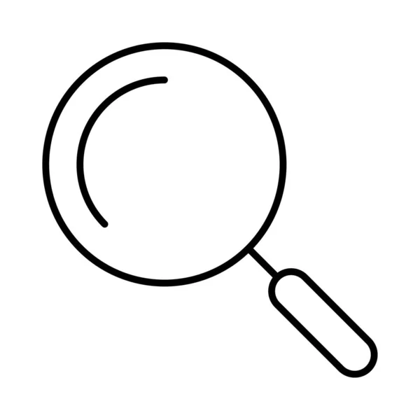 Search Magnifier Glass Vector Illustration — Stock Vector