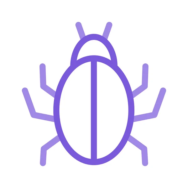 Malware Bug Virenvektor Illustration — Stockvektor