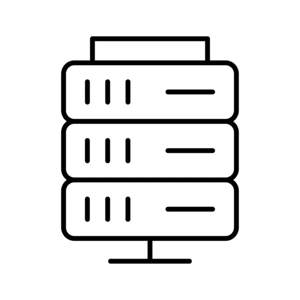 Banco Dados Armazenamento Servidor Ilustração Vetorial — Vetor de Stock