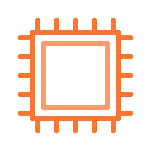 Chip Procesador Cpu Vector Ilustración — Archivo Imágenes Vectoriales