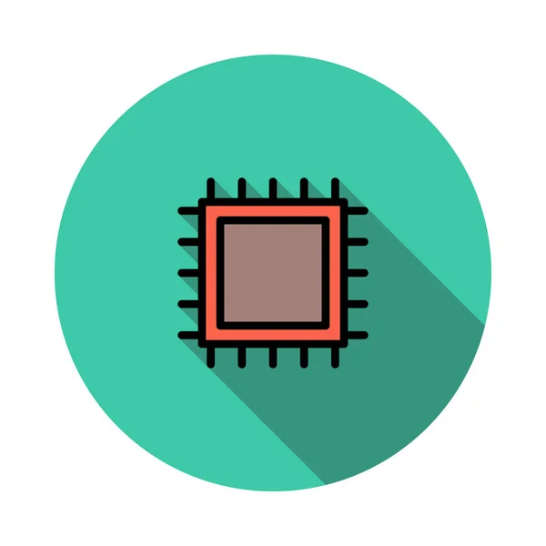 Chip Procesador Cpu Vector Ilustración — Vector de stock