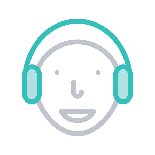 Υποστήριξη Υπηρεσιών Εικονογράφηση Διάνυσμα Ακουστικών — Διανυσματικό Αρχείο