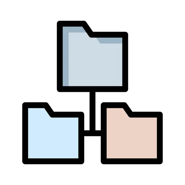 Файлообмін Мережеве Єднання Векторна Ілюстрація — стоковий вектор