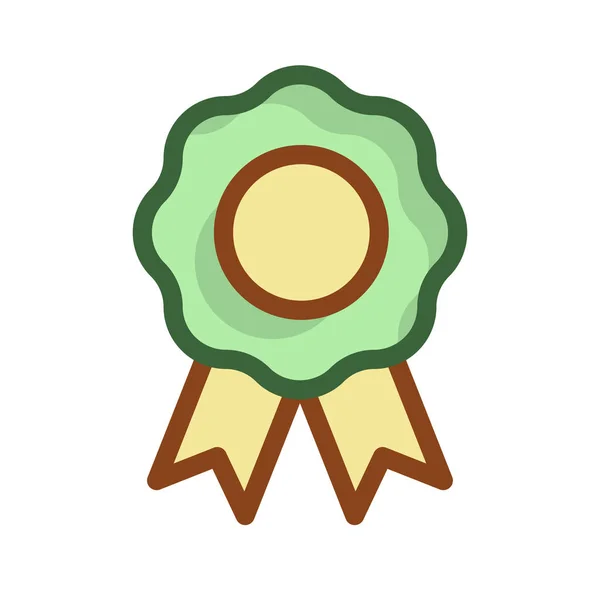 Odznak Medaile Ocenění Vektorové Ilustrace — Stockový vektor