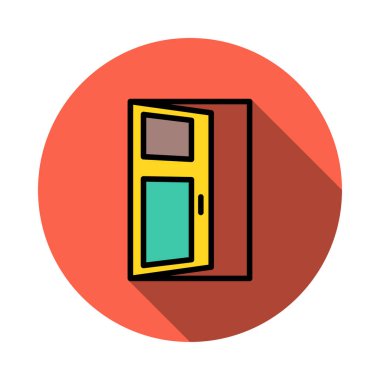açık kapı girin vektör çizim 
