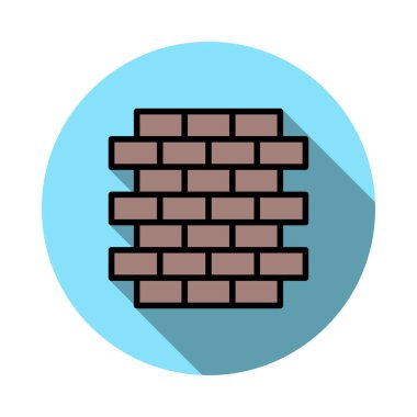 tuğla duvar inşaat vektör çizim 