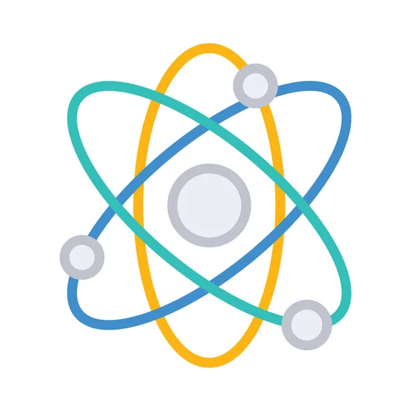 Атомна Наука Ядерна Векторна Ілюстрація — стоковий вектор