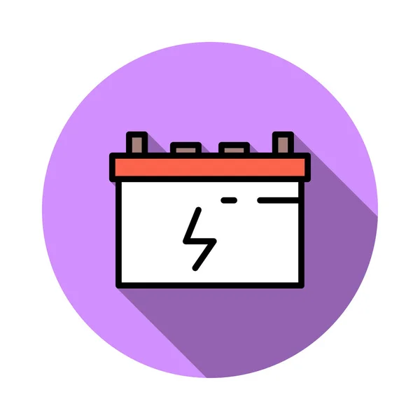 Illustrazione Del Vettore Energia Della Potenza Della Batteria — Vettoriale Stock