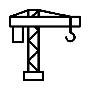 Vinç lifter kanca vektör çizim 