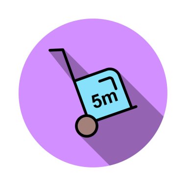 Dolly arabası kutusu vektör çizim 