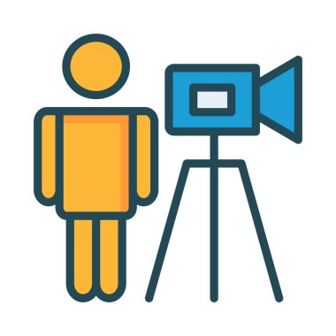 arazi kamera inşaat vektör çizim 