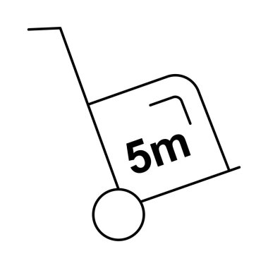 Dolly arabası kutusu vektör çizim 