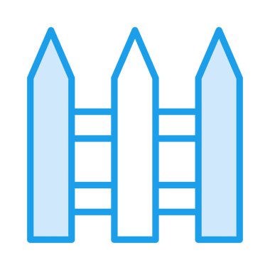 Beyaz arka plan, vektör, illüstrasyon izole çit düz simgesi