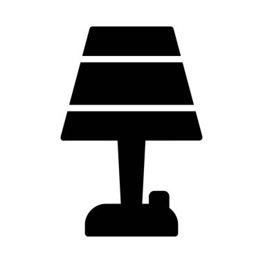 Beyaz arka plan, vektör, illüstrasyon izole lamba düz simgesi