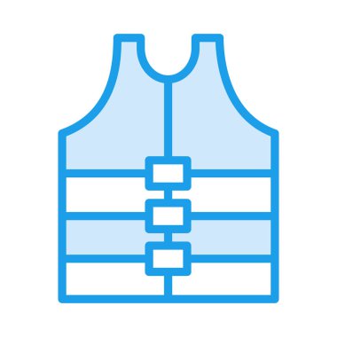 Beyaz arka plan, vektör, illüstrasyon izole Emanet ceket düz simgesi