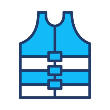 Beyaz arka plan, vektör, illüstrasyon izole Emanet ceket düz simgesi