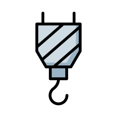 Vinç kanca lifter vektör çizim 