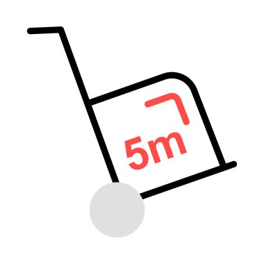 Dolly arabası kutusu vektör çizim 