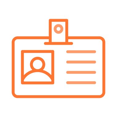 kimlik kartı kart vektör çizim 