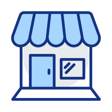 vektör çizim bina mağaza dükkan 