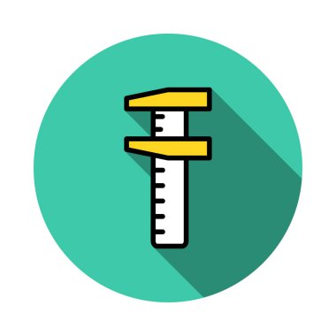 Cetvel ölçü mimar vektör çizim 