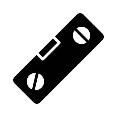 Beyaz arka plan, vektör, illüstrasyon izole inşaat seviyesi düz simgesi